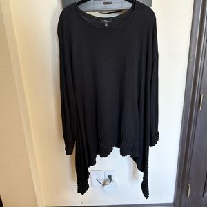 Cupio asymmetrical blk sweater XL